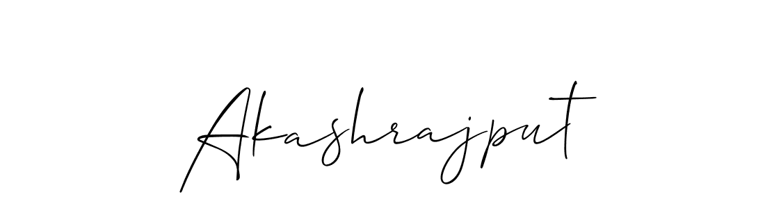 Also we have Akashrajput name is the best signature style. Create professional handwritten signature collection using Allison_Script autograph style. Akashrajput signature style 2 images and pictures png