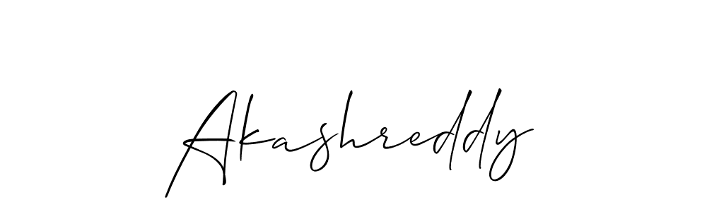 Use a signature maker to create a handwritten signature online. With this signature software, you can design (Allison_Script) your own signature for name Akashreddy. Akashreddy signature style 2 images and pictures png