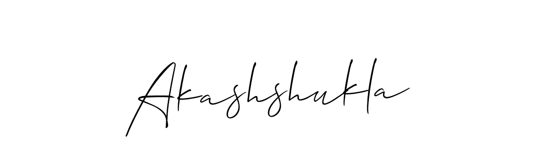 Use a signature maker to create a handwritten signature online. With this signature software, you can design (Allison_Script) your own signature for name Akashshukla. Akashshukla signature style 2 images and pictures png