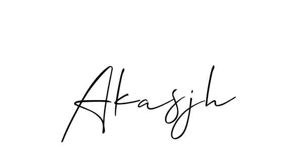 if you are searching for the best signature style for your name Akasjh. so please give up your signature search. here we have designed multiple signature styles  using Allison_Script. Akasjh signature style 2 images and pictures png