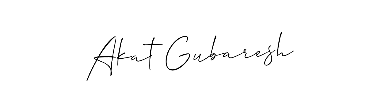 Make a beautiful signature design for name Akat Gubaresh. Use this online signature maker to create a handwritten signature for free. Akat Gubaresh signature style 2 images and pictures png