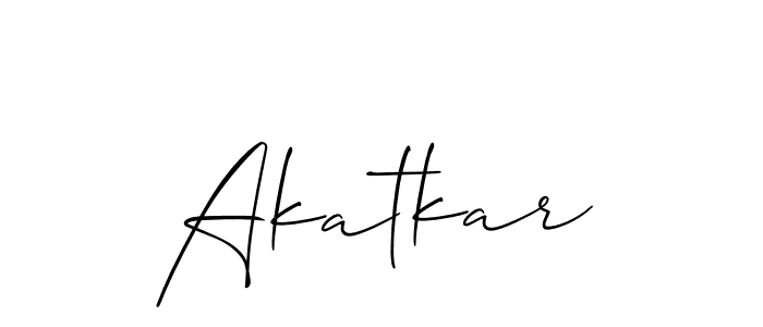 Similarly Allison_Script is the best handwritten signature design. Signature creator online .You can use it as an online autograph creator for name Akatkar. Akatkar signature style 2 images and pictures png