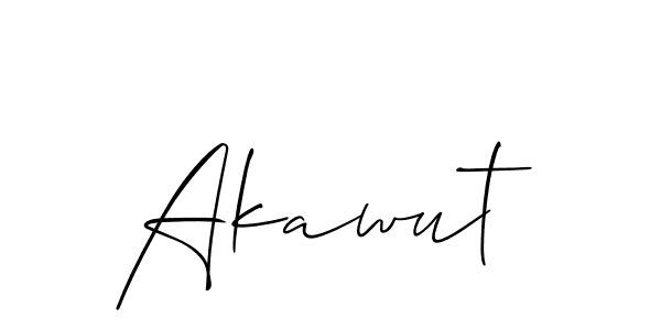 Make a beautiful signature design for name Akawut. With this signature (Allison_Script) style, you can create a handwritten signature for free. Akawut signature style 2 images and pictures png