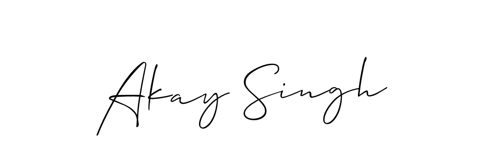 Once you've used our free online signature maker to create your best signature Allison_Script style, it's time to enjoy all of the benefits that Akay Singh name signing documents. Akay Singh signature style 2 images and pictures png