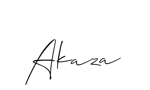 It looks lik you need a new signature style for name Akaza. Design unique handwritten (Allison_Script) signature with our free signature maker in just a few clicks. Akaza signature style 2 images and pictures png