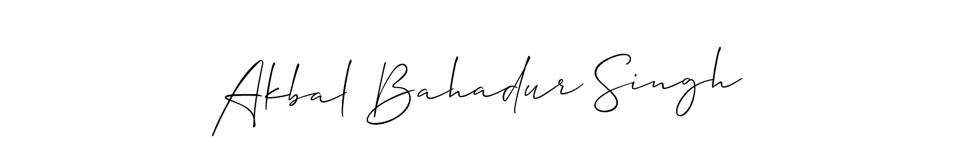 Also we have Akbal Bahadur Singh name is the best signature style. Create professional handwritten signature collection using Allison_Script autograph style. Akbal Bahadur Singh signature style 2 images and pictures png