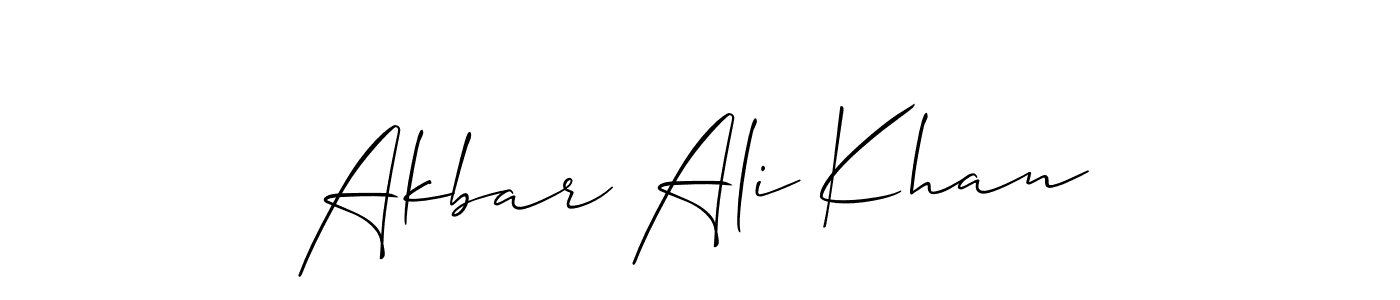 Allison_Script is a professional signature style that is perfect for those who want to add a touch of class to their signature. It is also a great choice for those who want to make their signature more unique. Get Akbar Ali Khan name to fancy signature for free. Akbar Ali Khan signature style 2 images and pictures png