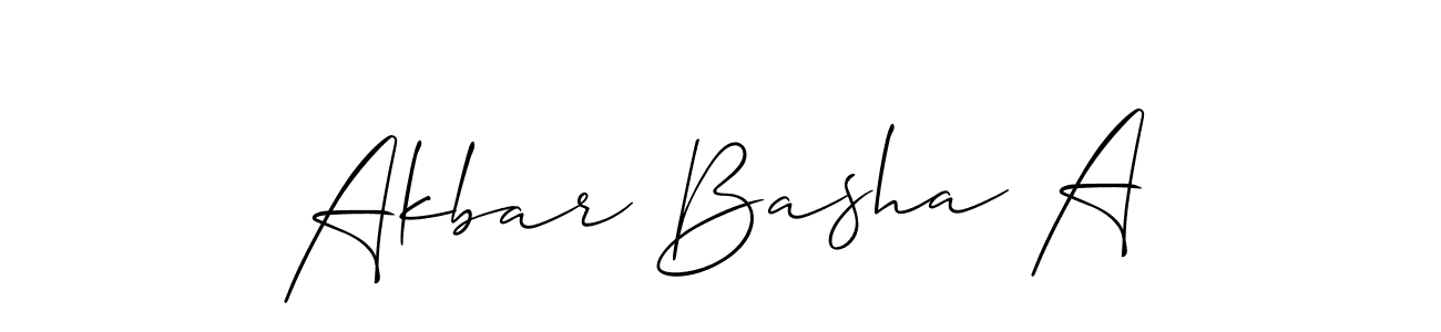 How to Draw Akbar Basha A signature style? Allison_Script is a latest design signature styles for name Akbar Basha A. Akbar Basha A signature style 2 images and pictures png