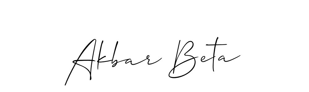 You should practise on your own different ways (Allison_Script) to write your name (Akbar Beta) in signature. don't let someone else do it for you. Akbar Beta signature style 2 images and pictures png