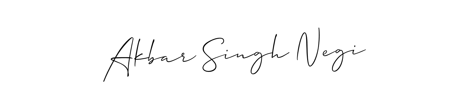 You should practise on your own different ways (Allison_Script) to write your name (Akbar Singh Negi) in signature. don't let someone else do it for you. Akbar Singh Negi signature style 2 images and pictures png