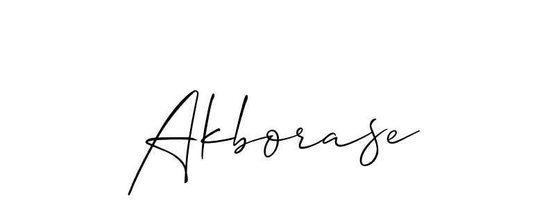 Also You can easily find your signature by using the search form. We will create Akborase name handwritten signature images for you free of cost using Allison_Script sign style. Akborase signature style 2 images and pictures png