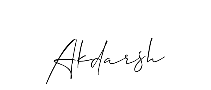 Best and Professional Signature Style for Akdarsh. Allison_Script Best Signature Style Collection. Akdarsh signature style 2 images and pictures png