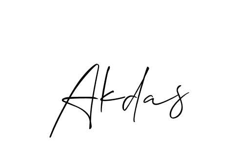 if you are searching for the best signature style for your name Akdas. so please give up your signature search. here we have designed multiple signature styles  using Allison_Script. Akdas signature style 2 images and pictures png