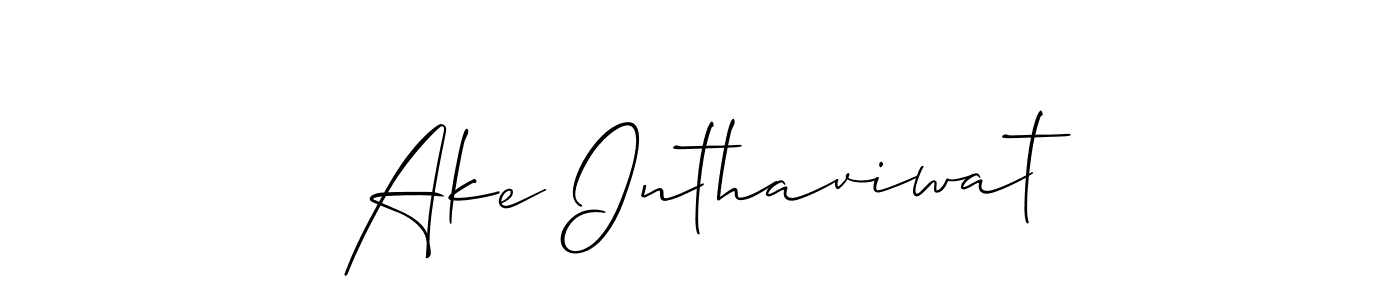 Best and Professional Signature Style for Ake Inthaviwat. Allison_Script Best Signature Style Collection. Ake Inthaviwat signature style 2 images and pictures png