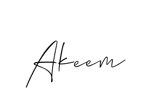Make a beautiful signature design for name Akeem. With this signature (Allison_Script) style, you can create a handwritten signature for free. Akeem signature style 2 images and pictures png