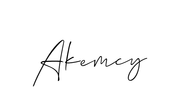 Best and Professional Signature Style for Akemcy. Allison_Script Best Signature Style Collection. Akemcy signature style 2 images and pictures png