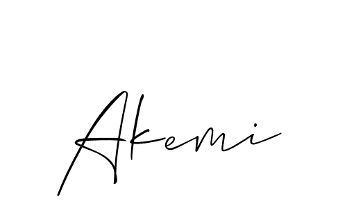 Make a beautiful signature design for name Akemi. Use this online signature maker to create a handwritten signature for free. Akemi signature style 2 images and pictures png