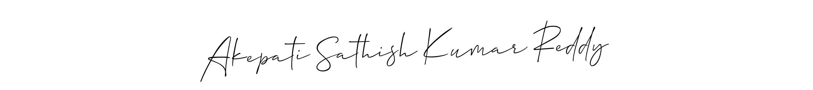 if you are searching for the best signature style for your name Akepati Sathish Kumar Reddy. so please give up your signature search. here we have designed multiple signature styles  using Allison_Script. Akepati Sathish Kumar Reddy signature style 2 images and pictures png