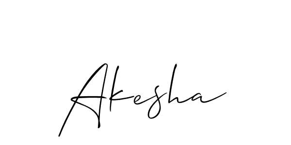 if you are searching for the best signature style for your name Akesha. so please give up your signature search. here we have designed multiple signature styles  using Allison_Script. Akesha signature style 2 images and pictures png