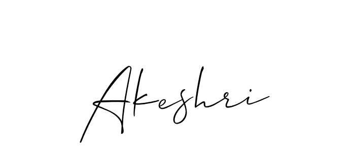 Make a beautiful signature design for name Akeshri. Use this online signature maker to create a handwritten signature for free. Akeshri signature style 2 images and pictures png