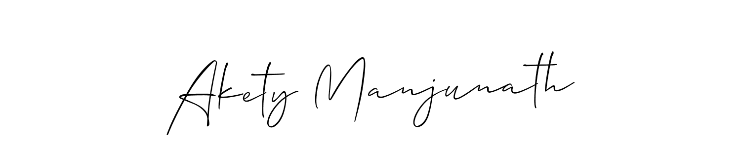 How to Draw Akety Manjunath signature style? Allison_Script is a latest design signature styles for name Akety Manjunath. Akety Manjunath signature style 2 images and pictures png