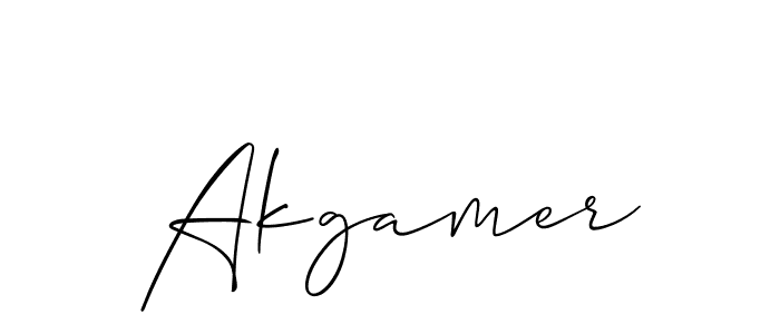 Similarly Allison_Script is the best handwritten signature design. Signature creator online .You can use it as an online autograph creator for name Akgamer. Akgamer signature style 2 images and pictures png