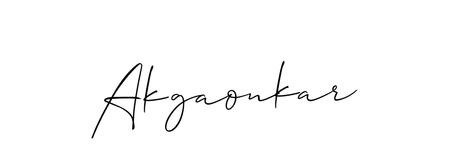 Make a beautiful signature design for name Akgaonkar. Use this online signature maker to create a handwritten signature for free. Akgaonkar signature style 2 images and pictures png