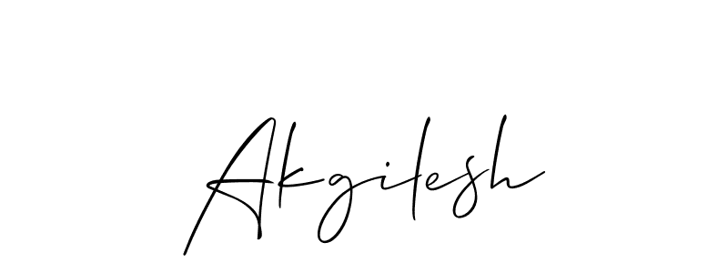 You should practise on your own different ways (Allison_Script) to write your name (Akgilesh) in signature. don't let someone else do it for you. Akgilesh signature style 2 images and pictures png