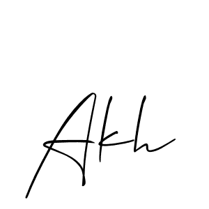 Make a beautiful signature design for name Akh. Use this online signature maker to create a handwritten signature for free. Akh signature style 2 images and pictures png