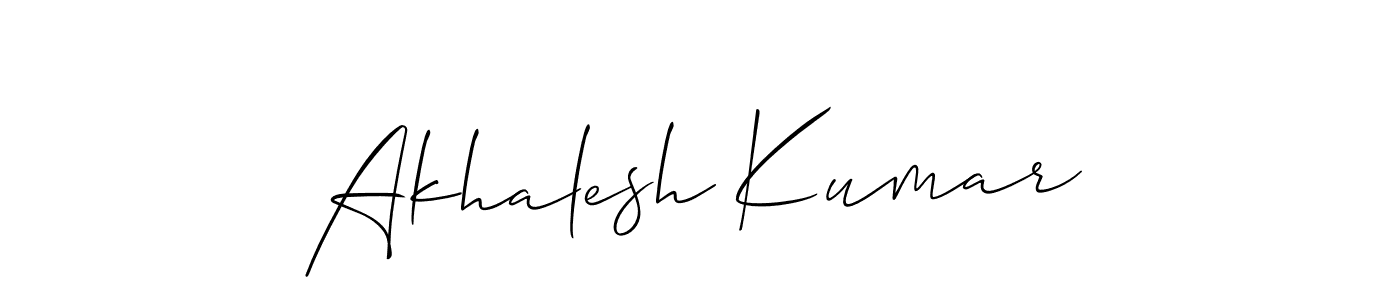 Akhalesh Kumar stylish signature style. Best Handwritten Sign (Allison_Script) for my name. Handwritten Signature Collection Ideas for my name Akhalesh Kumar. Akhalesh Kumar signature style 2 images and pictures png