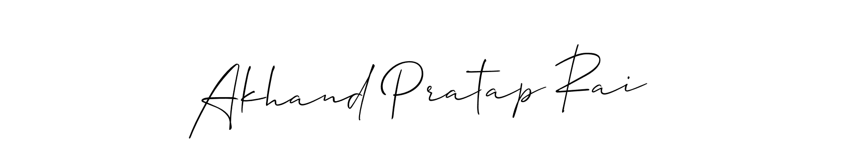 Create a beautiful signature design for name Akhand Pratap Rai. With this signature (Allison_Script) fonts, you can make a handwritten signature for free. Akhand Pratap Rai signature style 2 images and pictures png