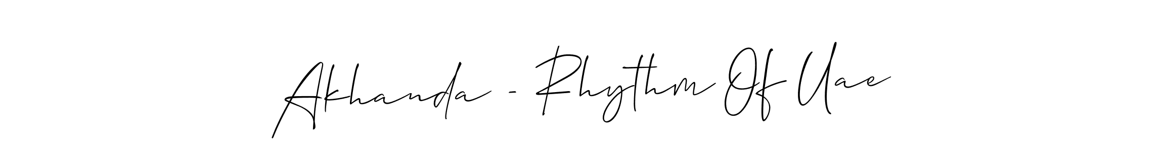 You can use this online signature creator to create a handwritten signature for the name Akhanda - Rhythm Of Uae. This is the best online autograph maker. Akhanda - Rhythm Of Uae signature style 2 images and pictures png