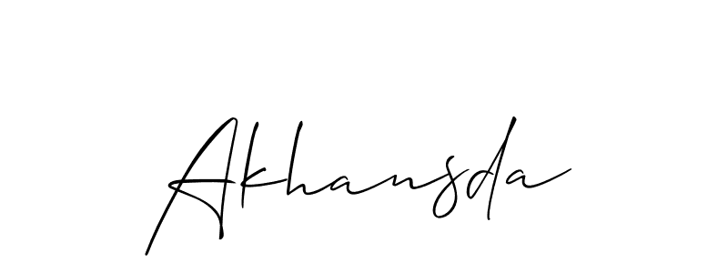 Check out images of Autograph of Akhansda name. Actor Akhansda Signature Style. Allison_Script is a professional sign style online. Akhansda signature style 2 images and pictures png