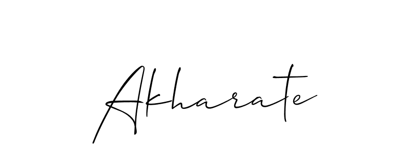 Create a beautiful signature design for name Akharate. With this signature (Allison_Script) fonts, you can make a handwritten signature for free. Akharate signature style 2 images and pictures png