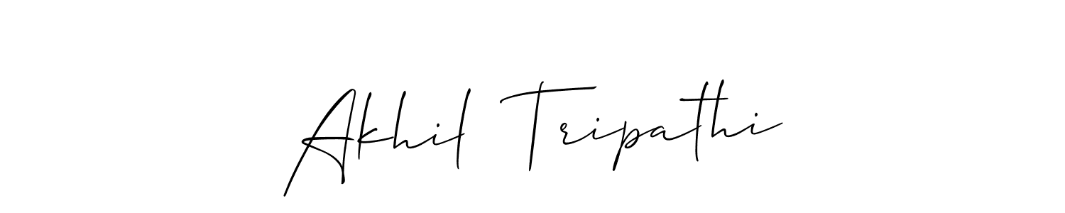 This is the best signature style for the Akhil  Tripathi name. Also you like these signature font (Allison_Script). Mix name signature. Akhil  Tripathi signature style 2 images and pictures png