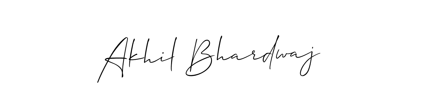 Allison_Script is a professional signature style that is perfect for those who want to add a touch of class to their signature. It is also a great choice for those who want to make their signature more unique. Get Akhil Bhardwaj name to fancy signature for free. Akhil Bhardwaj signature style 2 images and pictures png