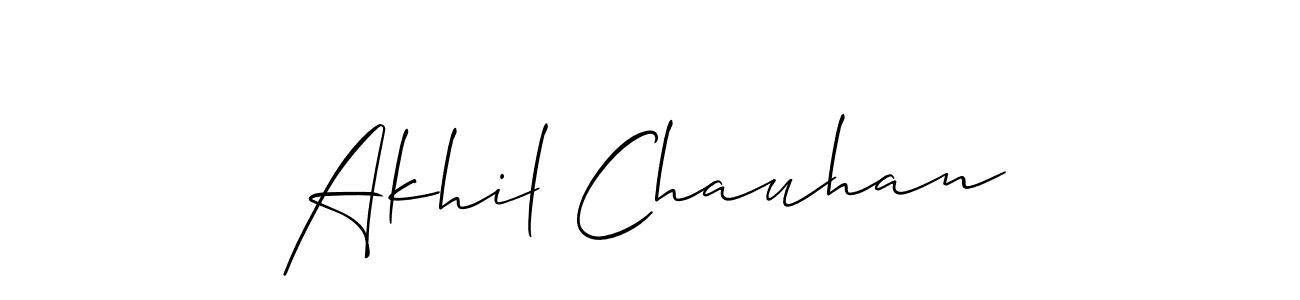 It looks lik you need a new signature style for name Akhil Chauhan. Design unique handwritten (Allison_Script) signature with our free signature maker in just a few clicks. Akhil Chauhan signature style 2 images and pictures png