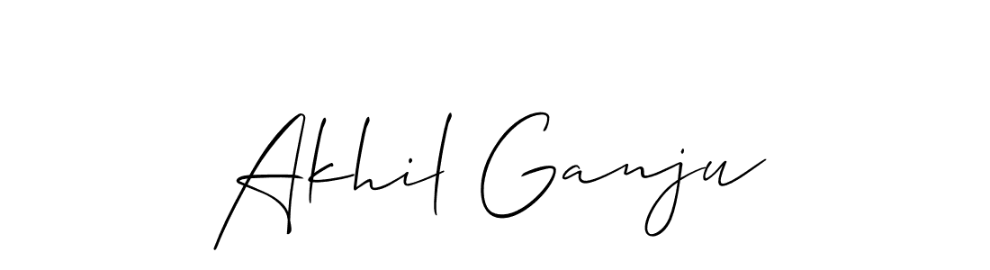 Make a short Akhil Ganju signature style. Manage your documents anywhere anytime using Allison_Script. Create and add eSignatures, submit forms, share and send files easily. Akhil Ganju signature style 2 images and pictures png