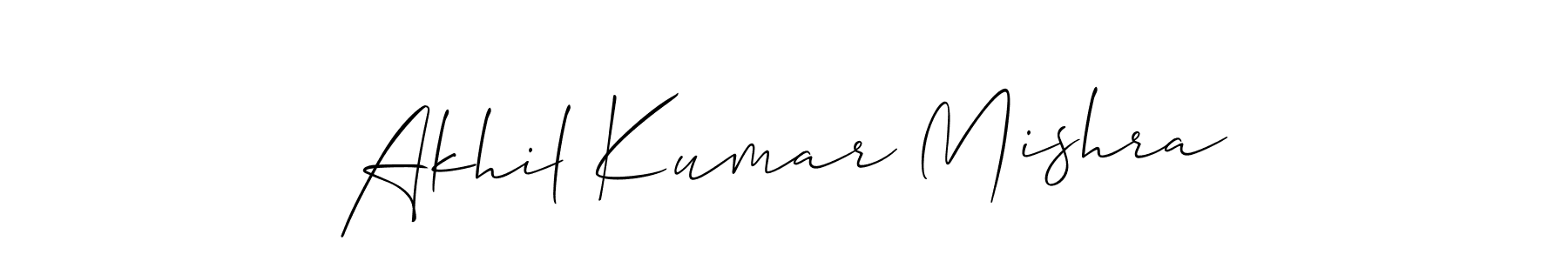 Make a short Akhil Kumar Mishra signature style. Manage your documents anywhere anytime using Allison_Script. Create and add eSignatures, submit forms, share and send files easily. Akhil Kumar Mishra signature style 2 images and pictures png
