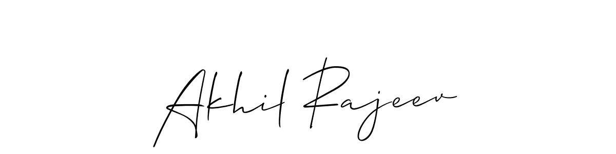 Also You can easily find your signature by using the search form. We will create Akhil Rajeev name handwritten signature images for you free of cost using Allison_Script sign style. Akhil Rajeev signature style 2 images and pictures png