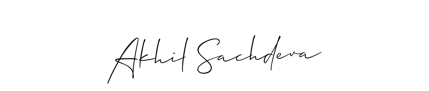 Similarly Allison_Script is the best handwritten signature design. Signature creator online .You can use it as an online autograph creator for name Akhil Sachdeva. Akhil Sachdeva signature style 2 images and pictures png