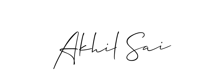 Similarly Allison_Script is the best handwritten signature design. Signature creator online .You can use it as an online autograph creator for name Akhil Sai. Akhil Sai signature style 2 images and pictures png