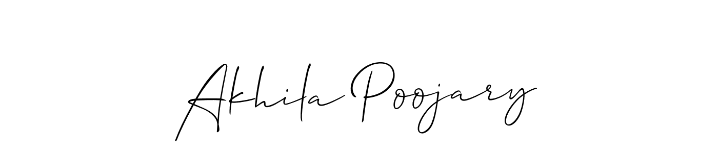 Make a beautiful signature design for name Akhila Poojary. Use this online signature maker to create a handwritten signature for free. Akhila Poojary signature style 2 images and pictures png