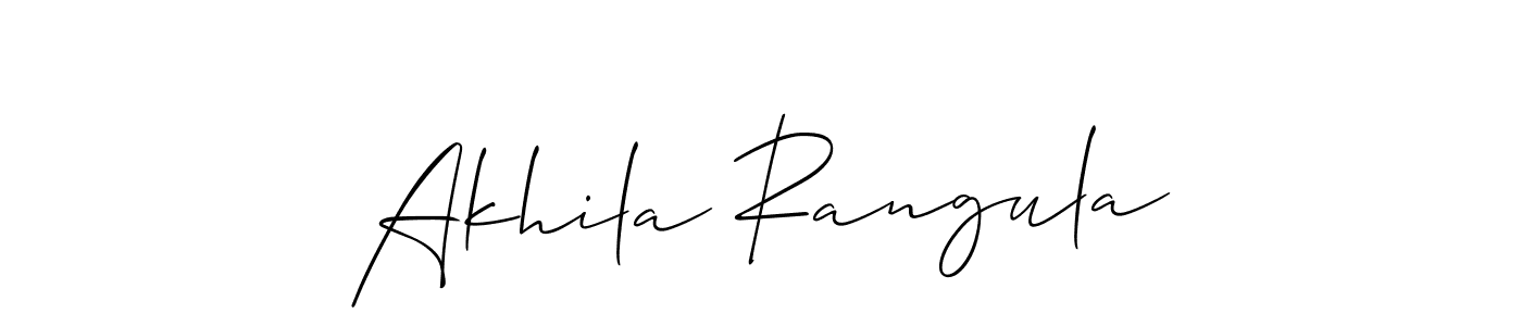 Create a beautiful signature design for name Akhila Rangula. With this signature (Allison_Script) fonts, you can make a handwritten signature for free. Akhila Rangula signature style 2 images and pictures png