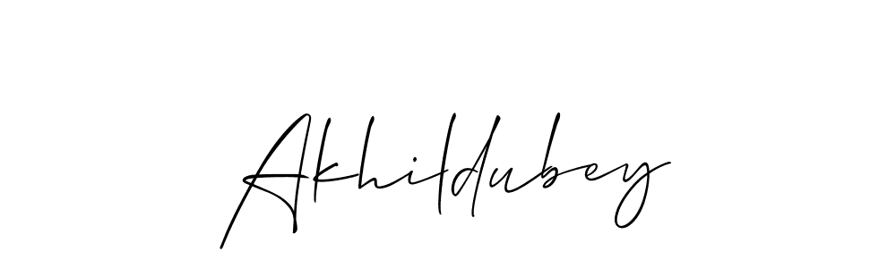 Allison_Script is a professional signature style that is perfect for those who want to add a touch of class to their signature. It is also a great choice for those who want to make their signature more unique. Get Akhildubey name to fancy signature for free. Akhildubey signature style 2 images and pictures png