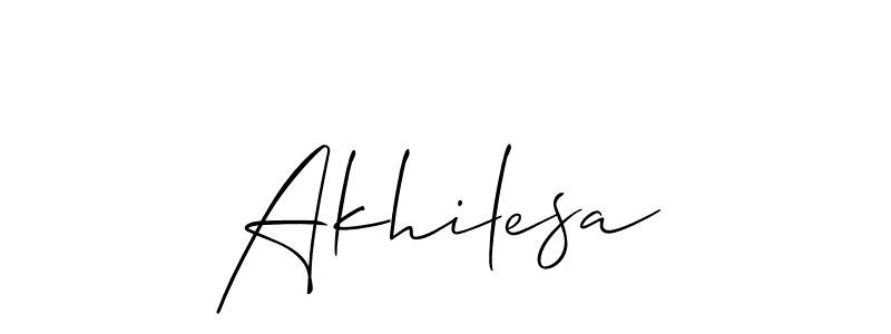 You should practise on your own different ways (Allison_Script) to write your name (Akhilesa) in signature. don't let someone else do it for you. Akhilesa signature style 2 images and pictures png