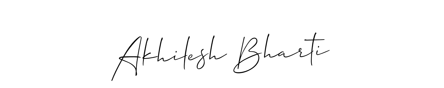 The best way (Allison_Script) to make a short signature is to pick only two or three words in your name. The name Akhilesh Bharti include a total of six letters. For converting this name. Akhilesh Bharti signature style 2 images and pictures png