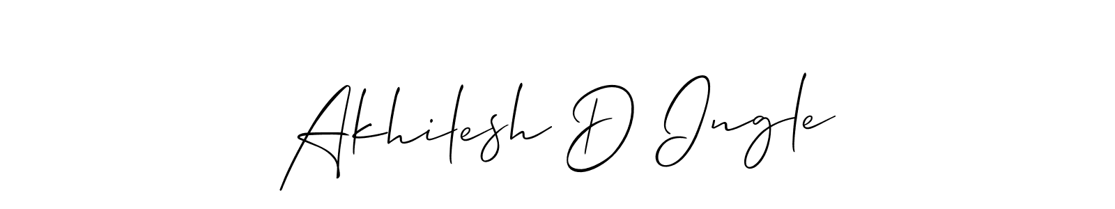 How to Draw Akhilesh D Ingle signature style? Allison_Script is a latest design signature styles for name Akhilesh D Ingle. Akhilesh D Ingle signature style 2 images and pictures png