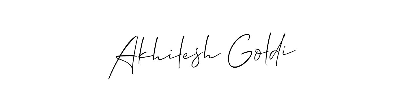 Make a beautiful signature design for name Akhilesh Goldi. With this signature (Allison_Script) style, you can create a handwritten signature for free. Akhilesh Goldi signature style 2 images and pictures png