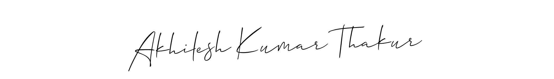 You should practise on your own different ways (Allison_Script) to write your name (Akhilesh Kumar Thakur) in signature. don't let someone else do it for you. Akhilesh Kumar Thakur signature style 2 images and pictures png
